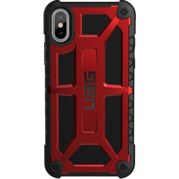 URBAN ARMOR GEAR UAG iPhone Xs/X [5.8-inch Screen] Case [Crimson] Rugged Shockpr - Picture 2 of 7